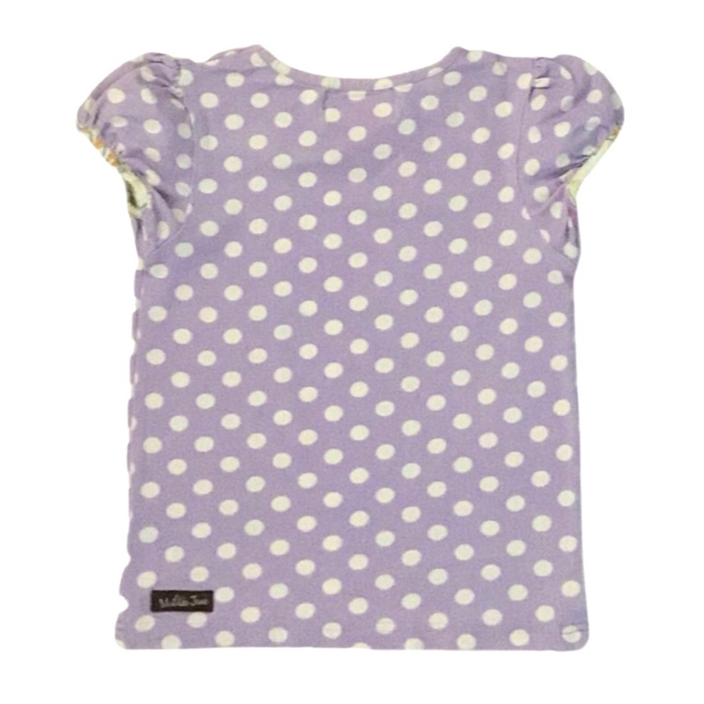 MATILDA JANE • Good Hart Polka Dot Blue Bell Tee Top - Picture 3 of 5
